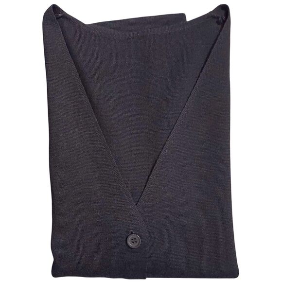 COS Women's Wool Cardigan Sweater Size Medium Black Boxy Minimalist Office EUC - Picture 12 of 12